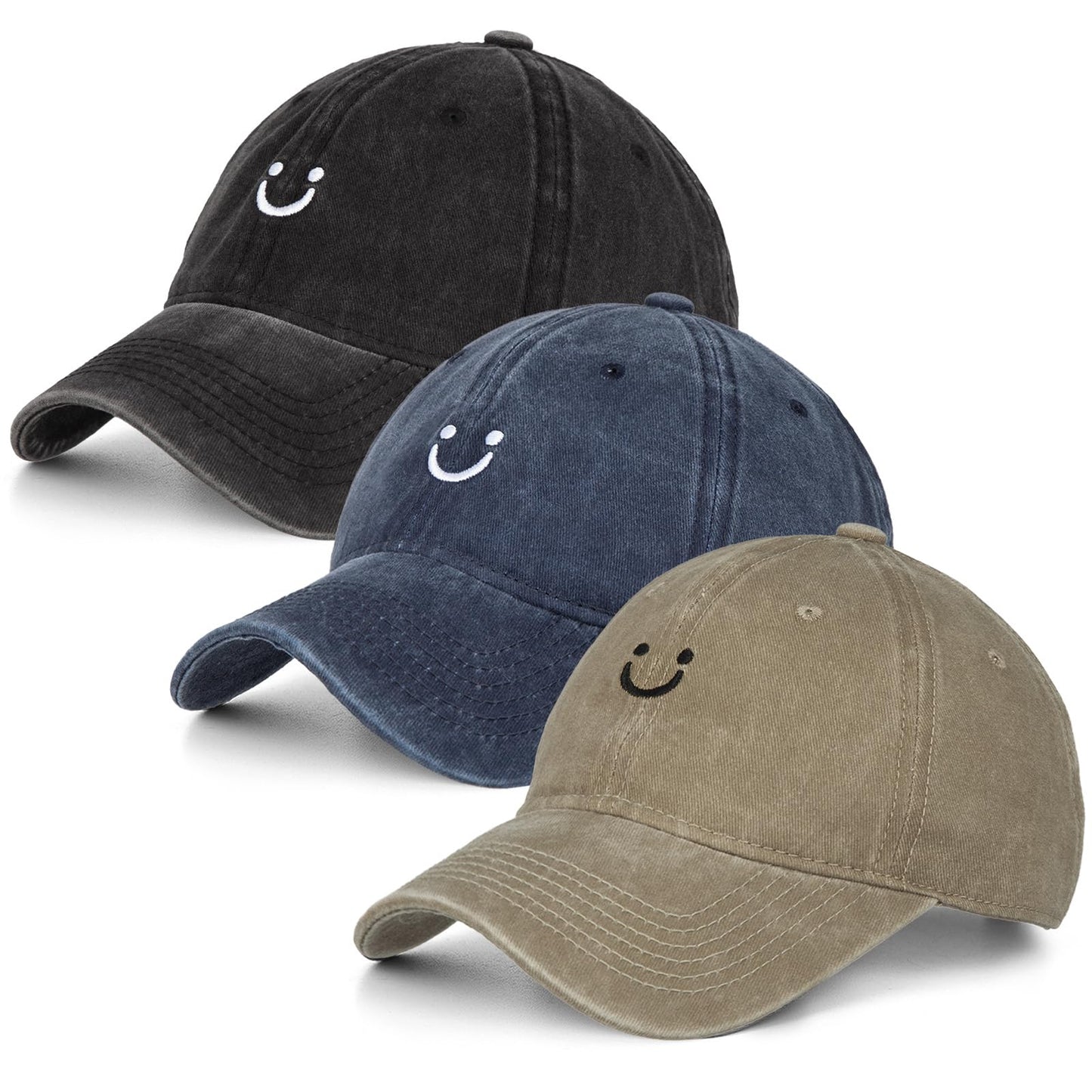 Washed Cotton Baseball Cap (3PK)