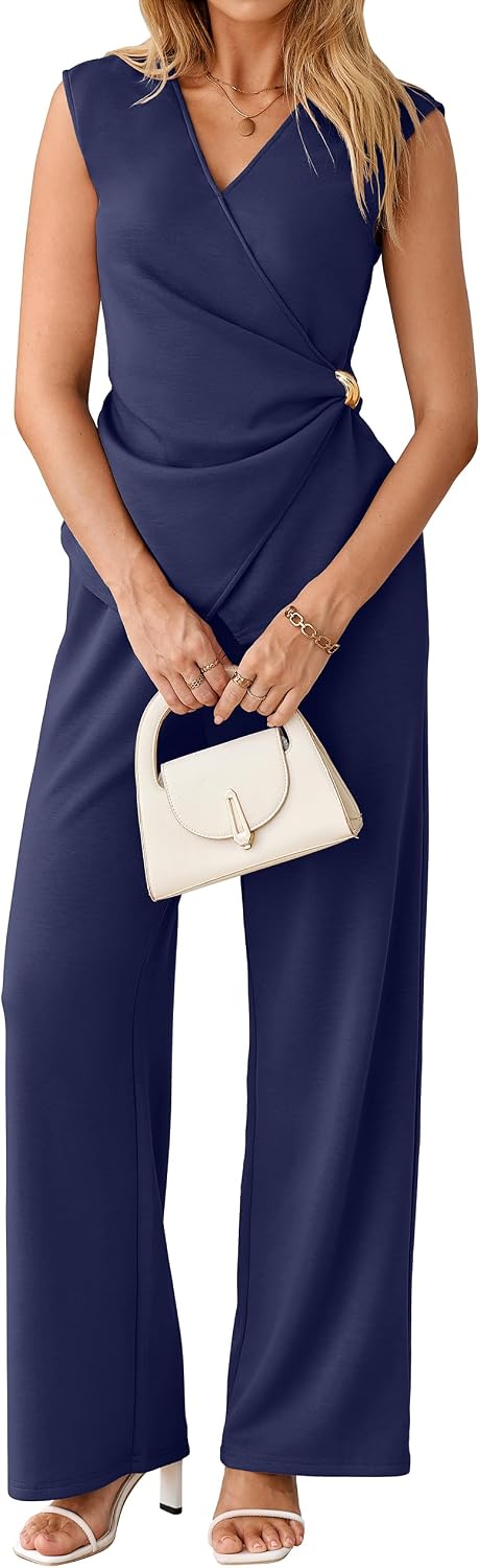 V Neck Dressy Set