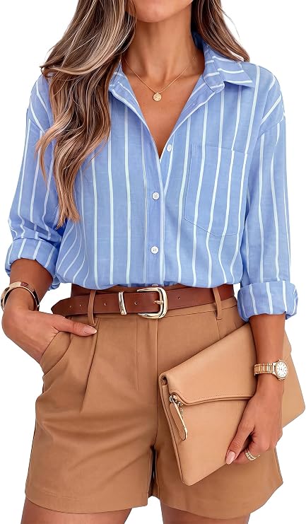 Striped Button Shirt