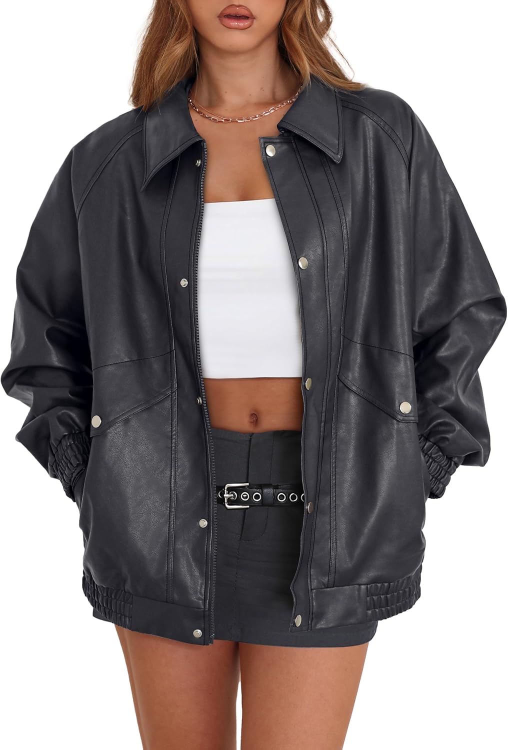 Oversized Motorcycle Jacket