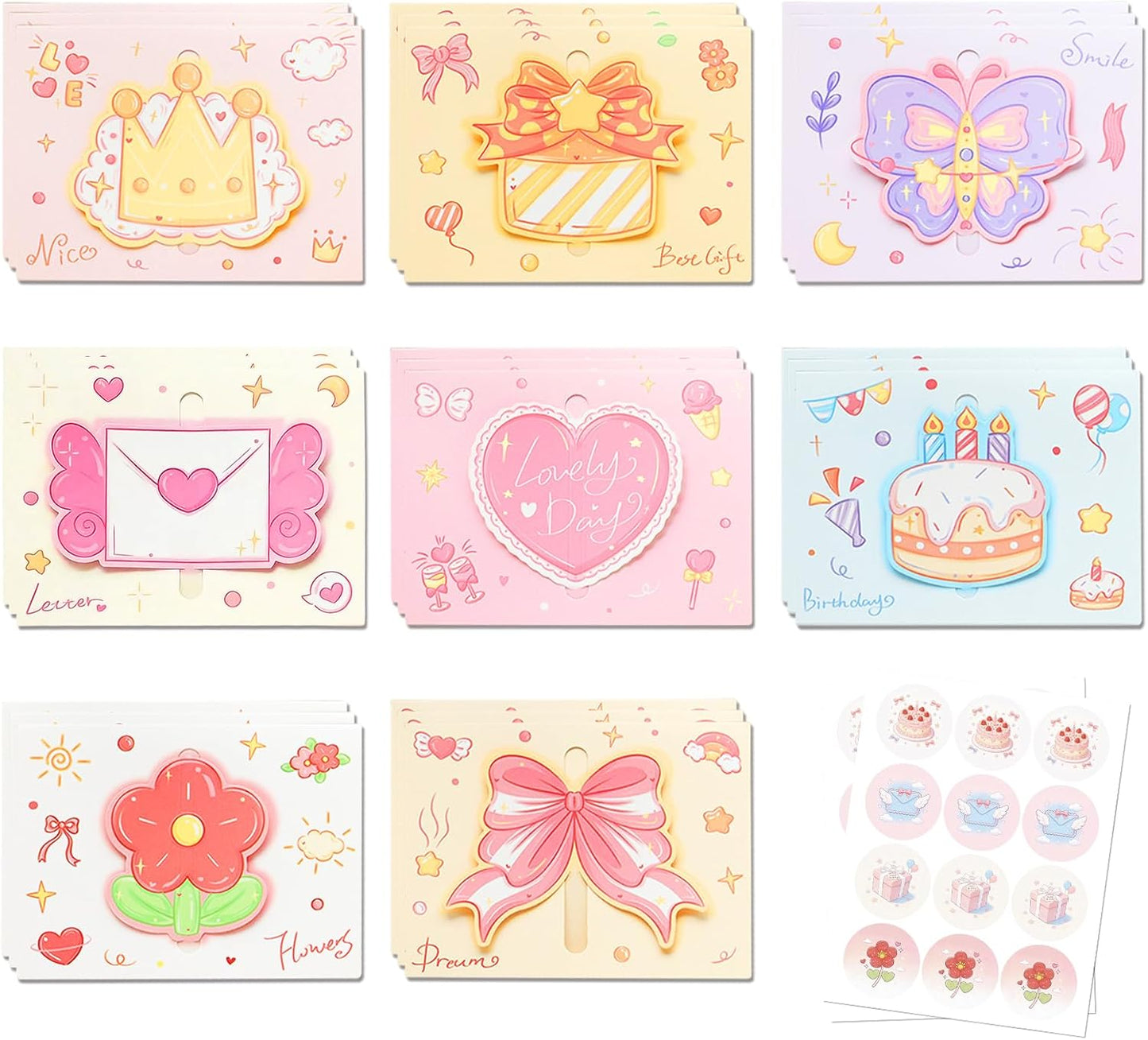 Birthday Cards Pack (24PK)
