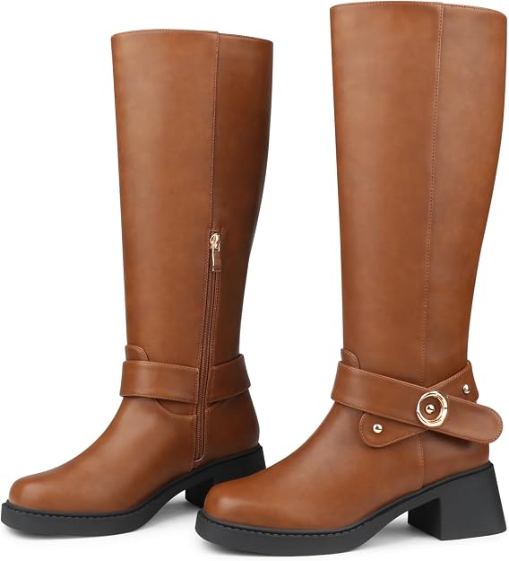 Square Toe Chunky Boots