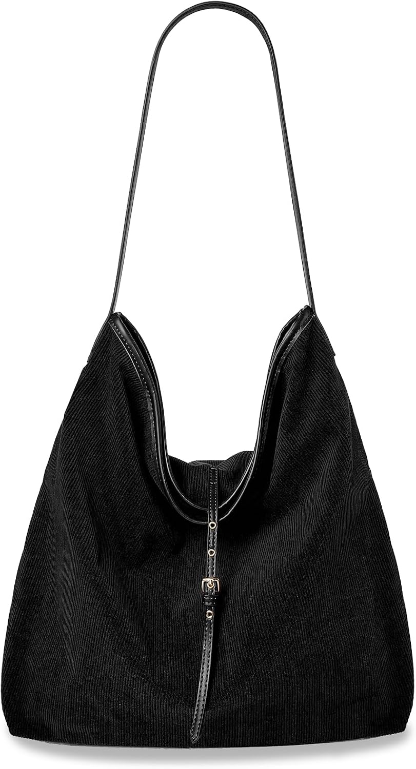 Slouchy Corduroy Hobo Bag