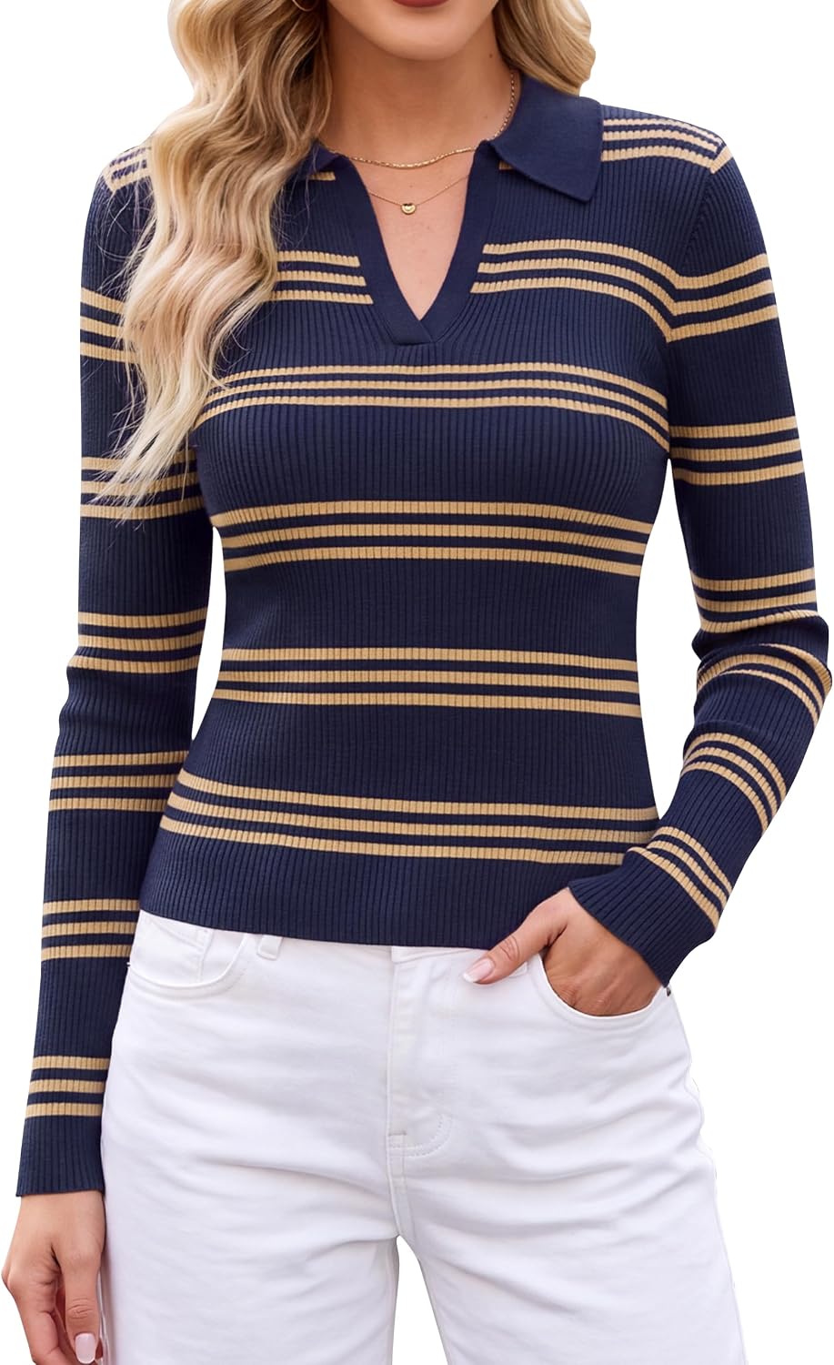 Striped Knit Sweater