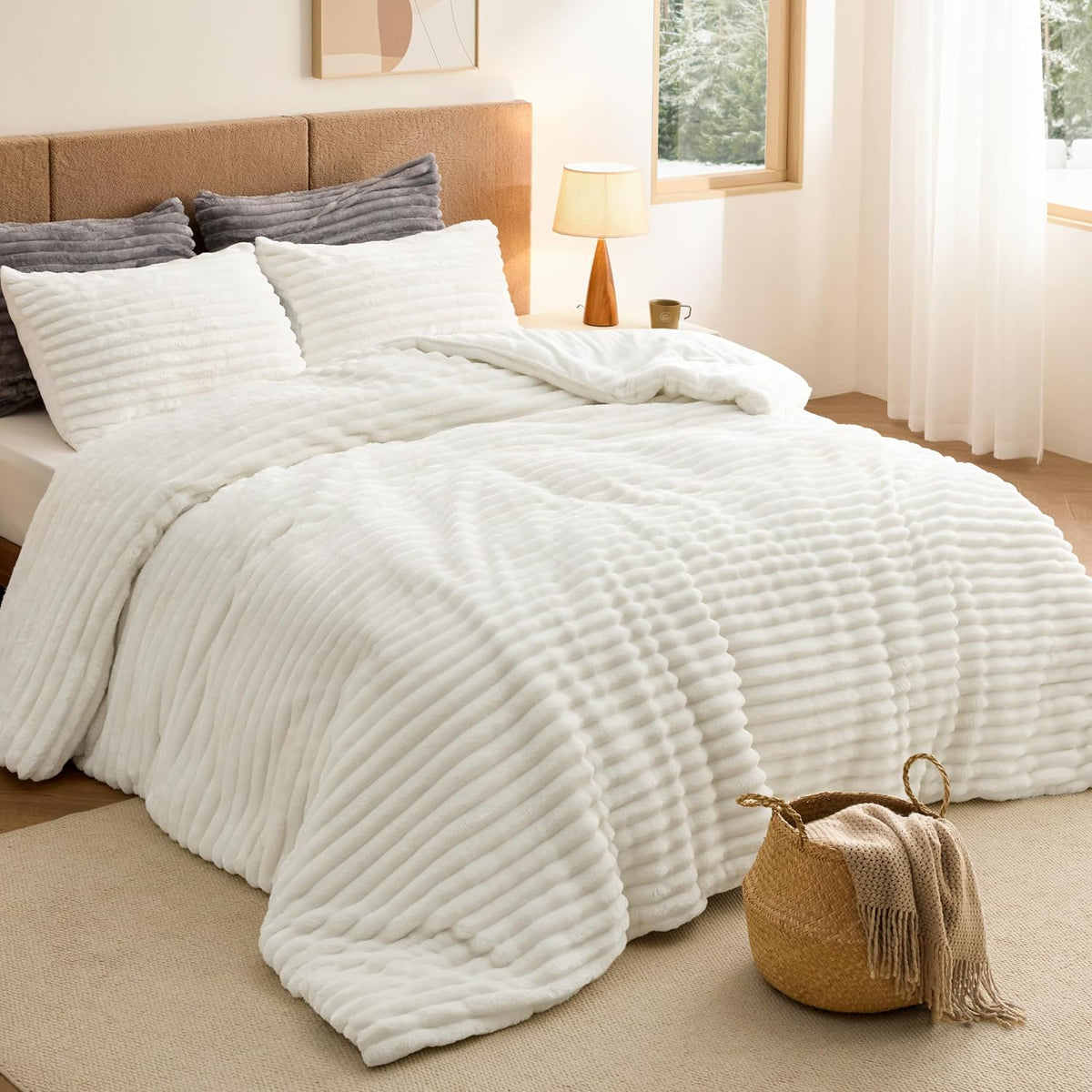 Bedsure Fluffy Queen Set