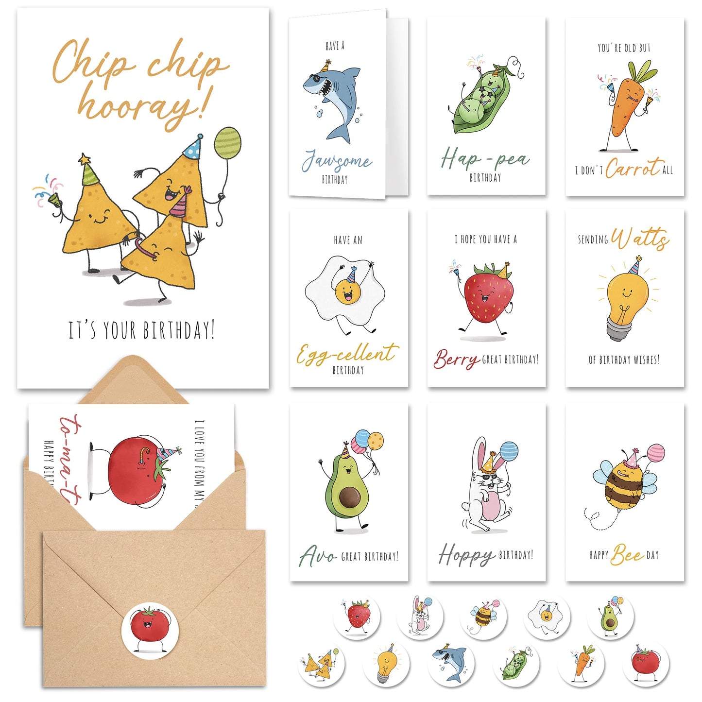 Birthday Cards 20pk