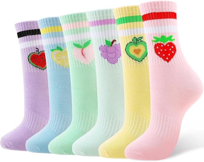 Girls Athletic Socks (6PK)