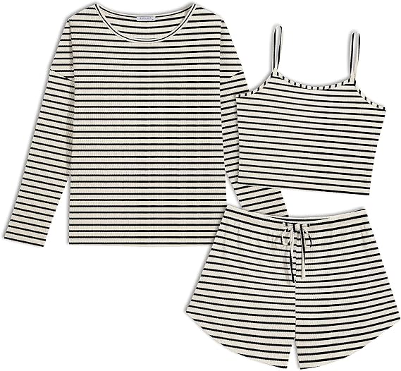 Waffle Knit Lounge Set (3PCS)