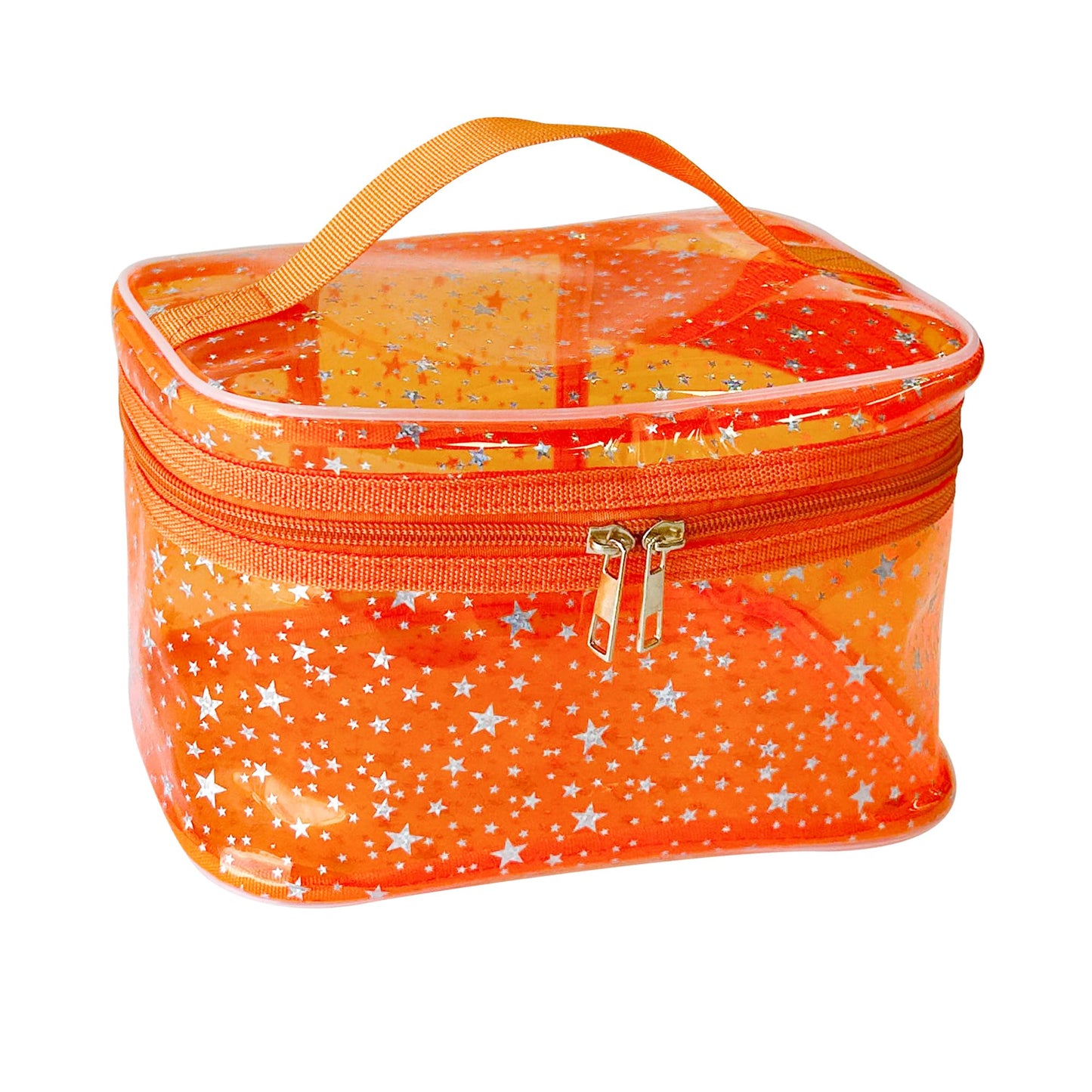 Orange Makeup Bag