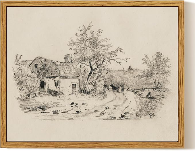 Framed Sketch Wall Art