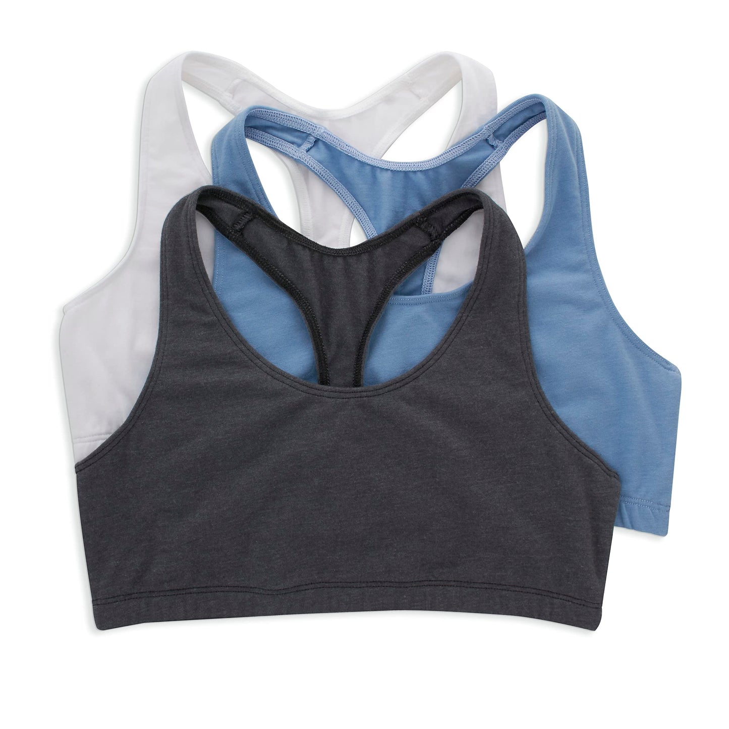 Hanes Racerback Cotton Sports Bra (3PK)