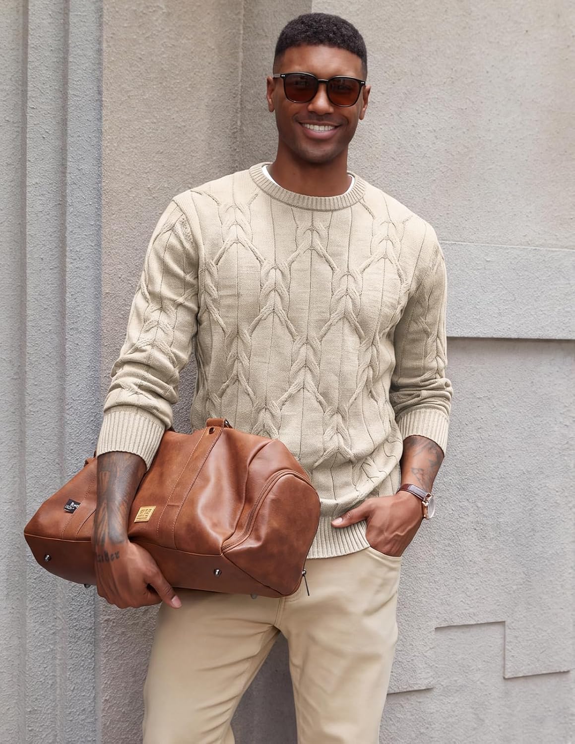 Men's Cable Knit Sweater