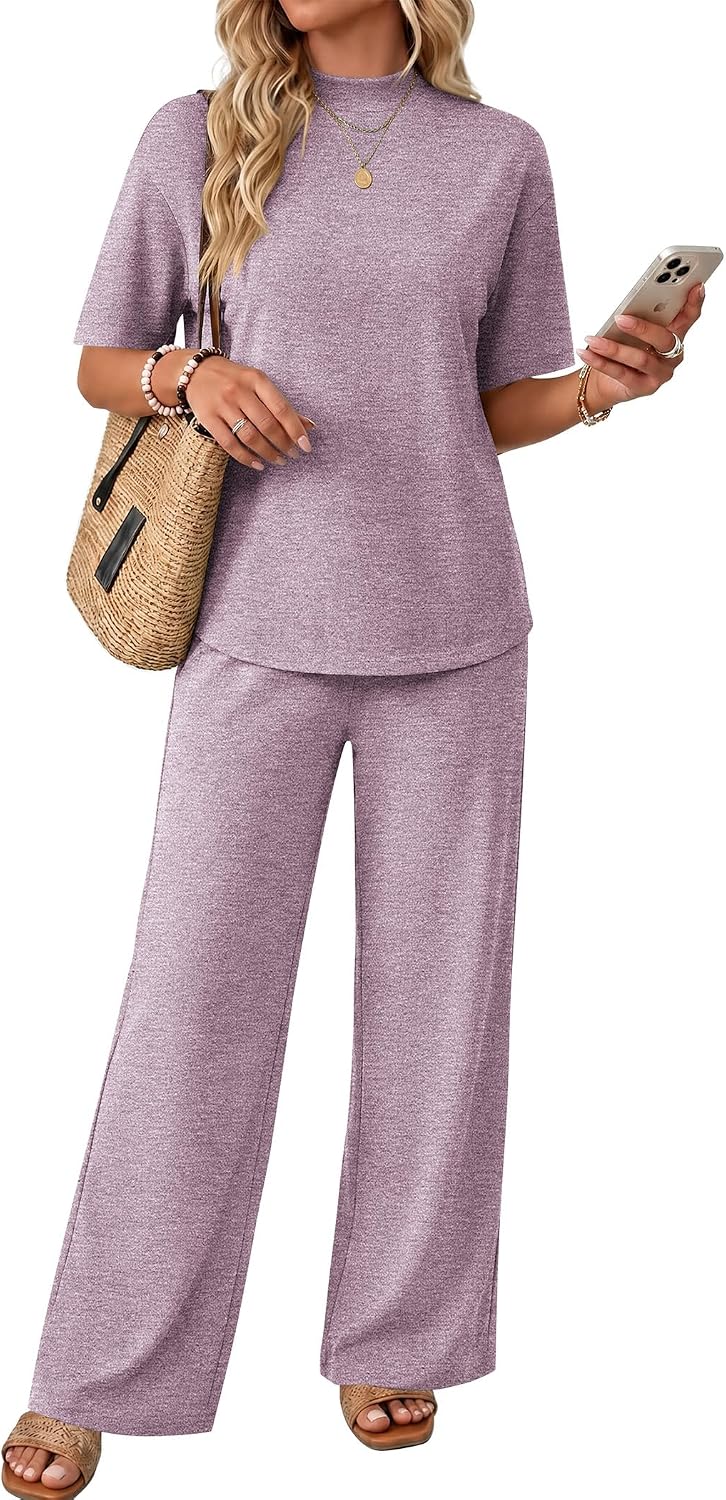Mock Neck Lounge Set
