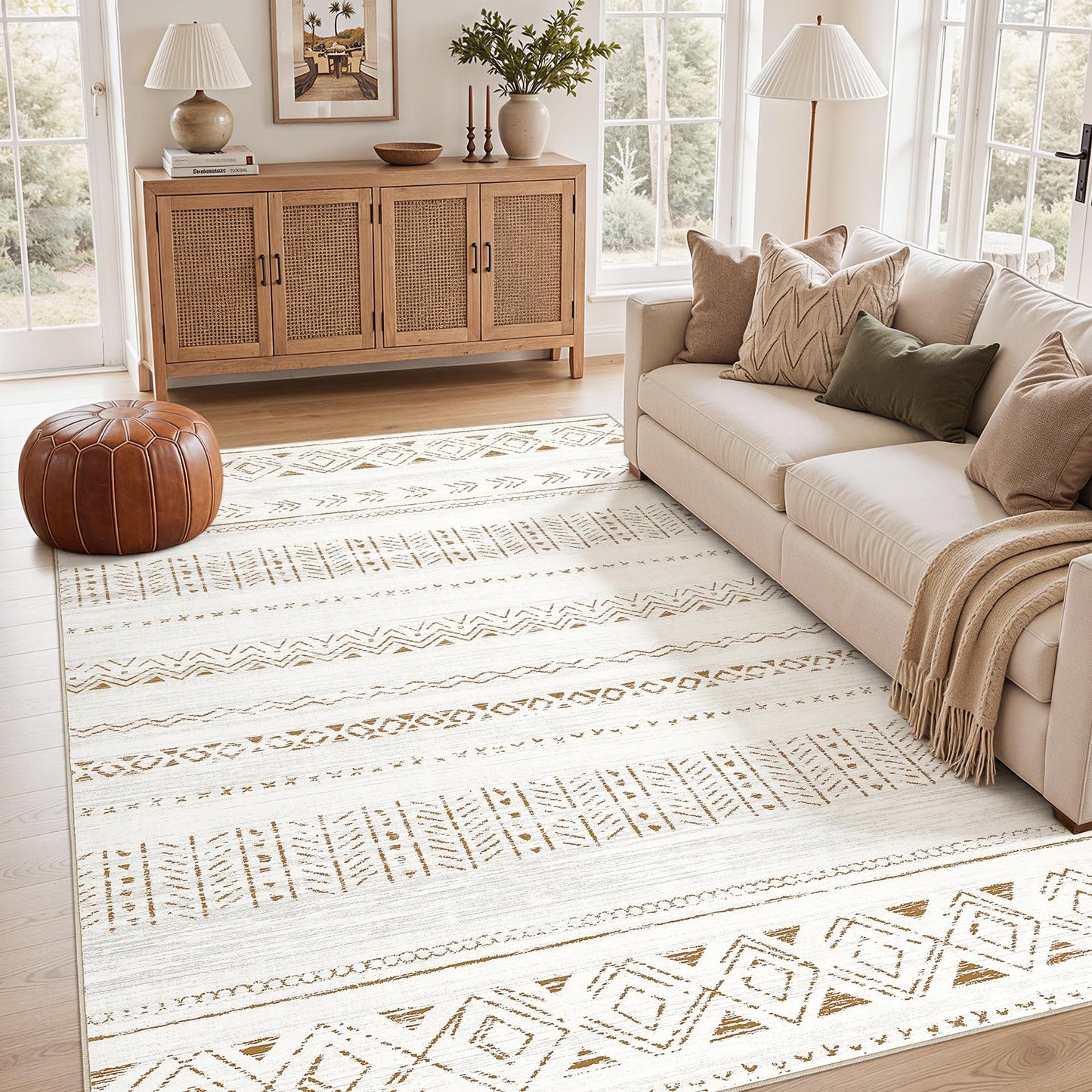 Boho Moroccan Area Rug