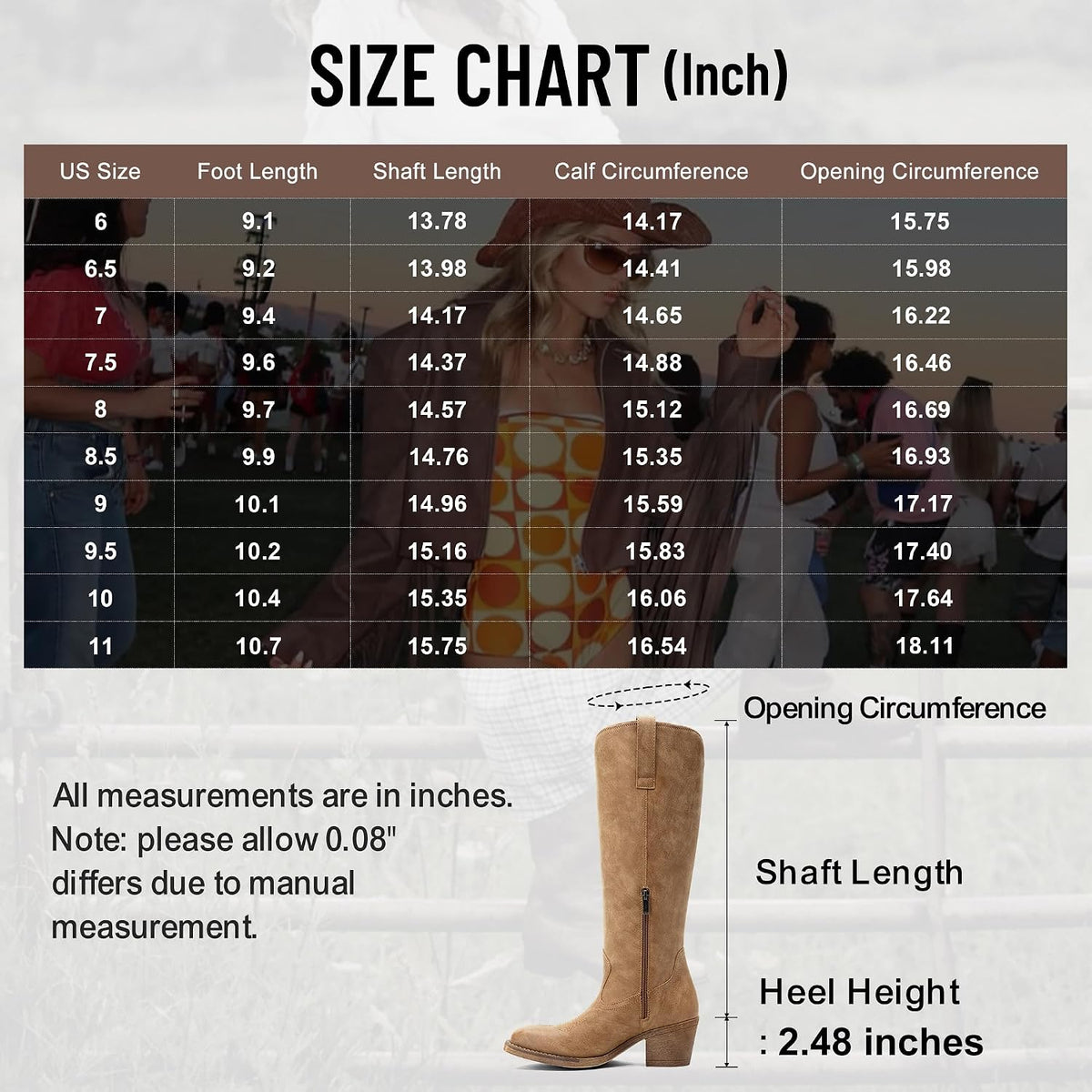 Knee High Western Boots