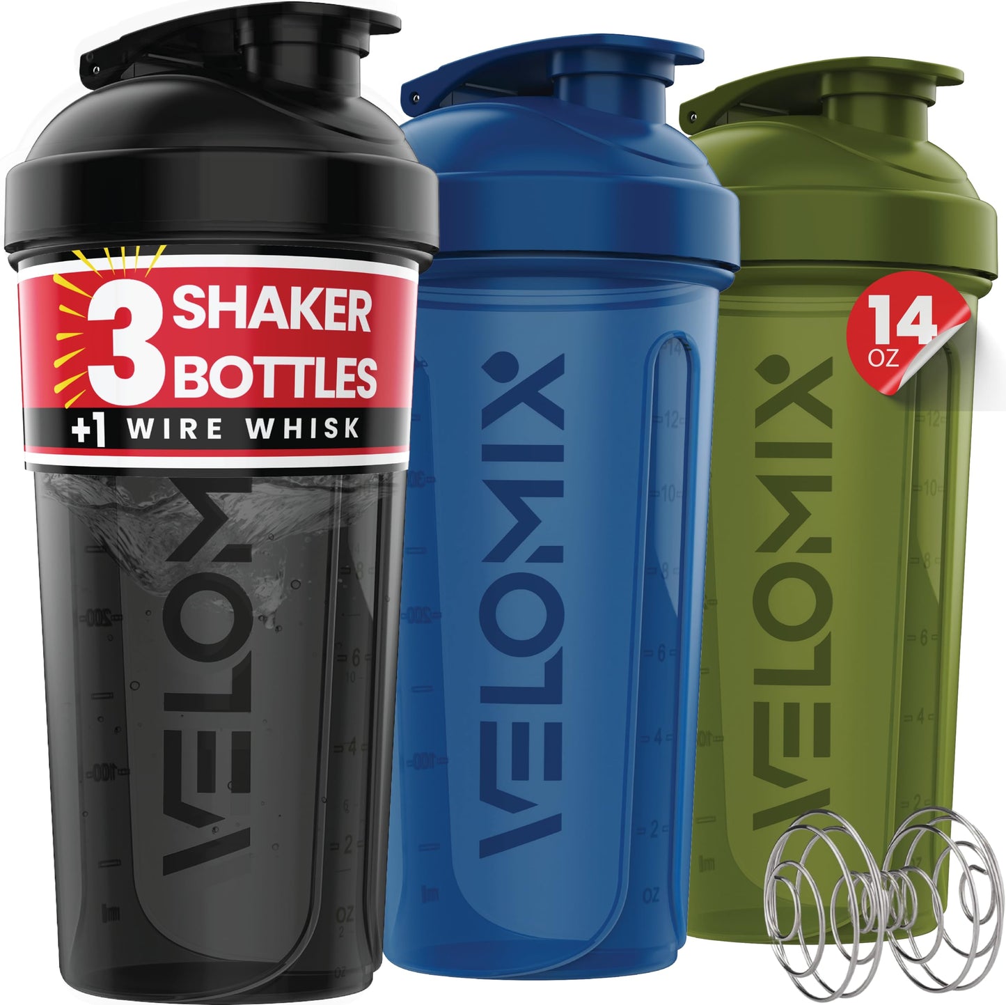 Protein Shaker Bottles (3PK)