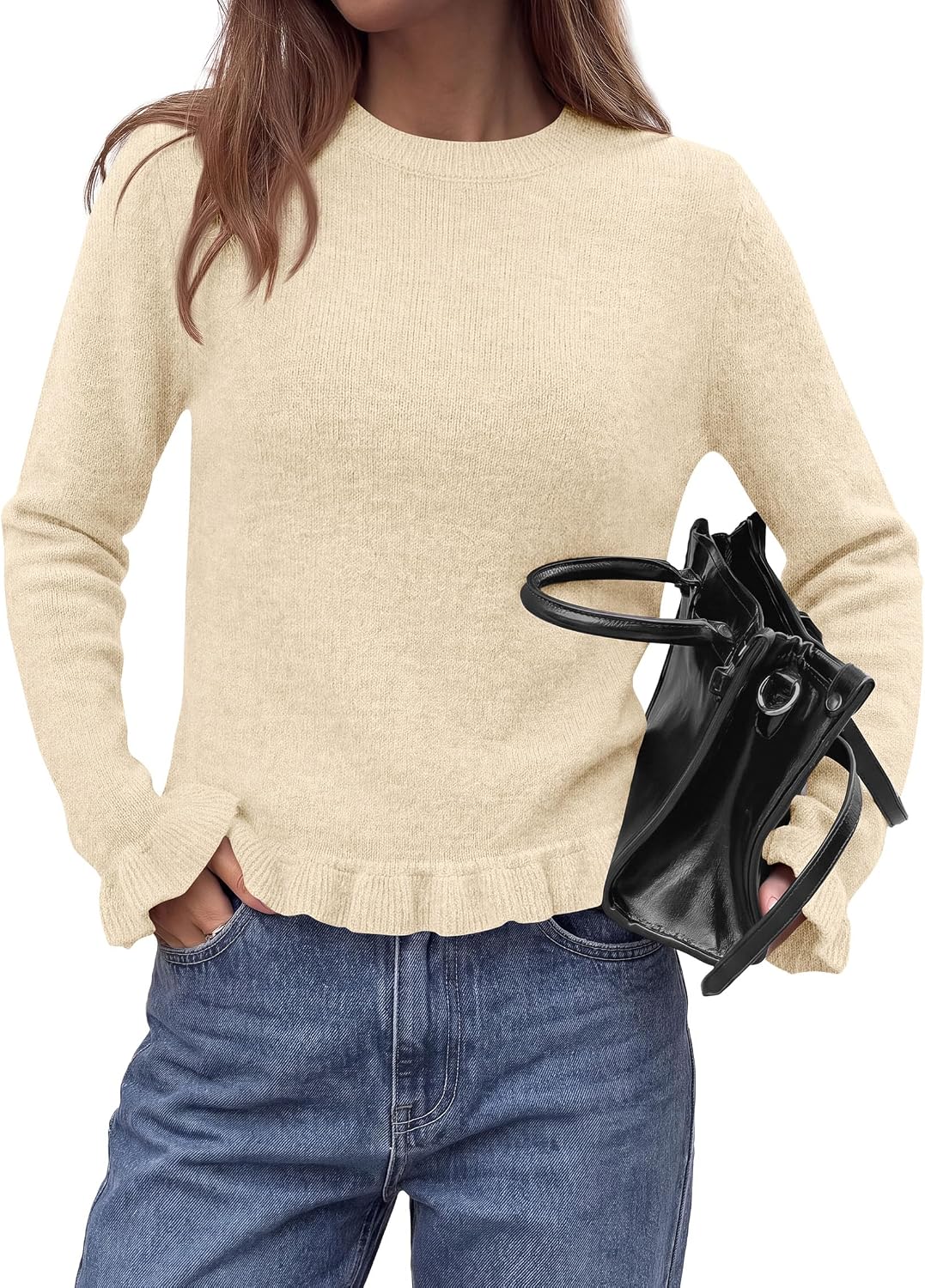Ruffle Knit Sweater