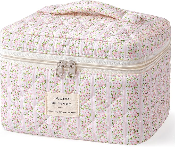 Quilted Makeup Bag