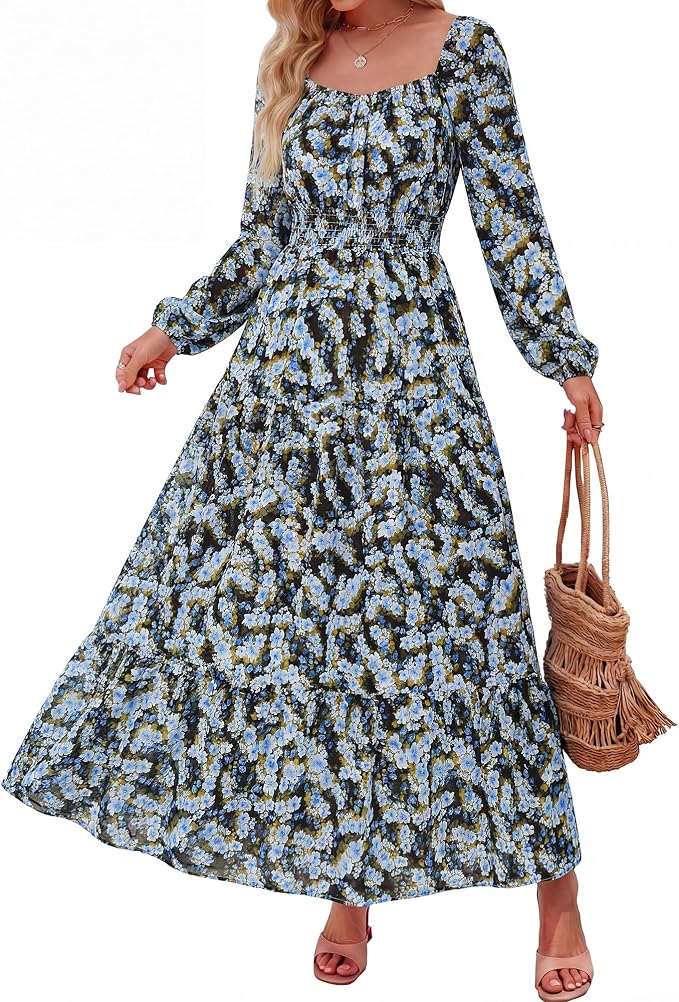 Boho Floral Maxi Dress