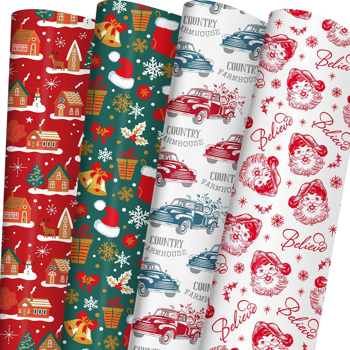 Christmas Wrapping Paper (4PK)
