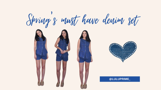 Spring's Must Have Denim Set 👖