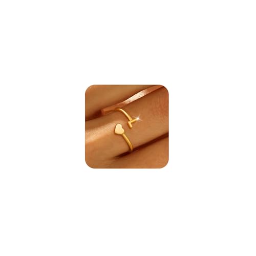 Gold Initial Rings