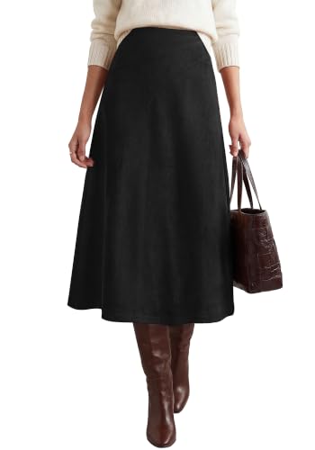 Faux Suede Midi Skirt