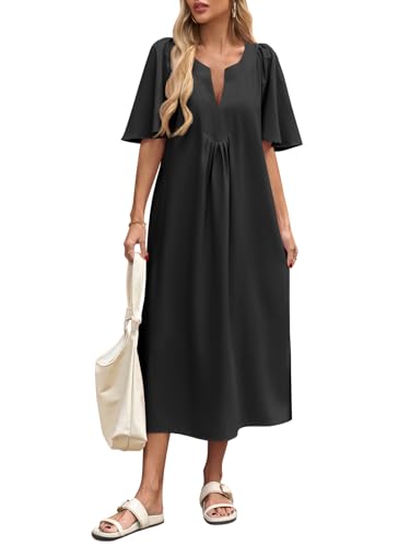 Flutter Sleeve Maxi Dress