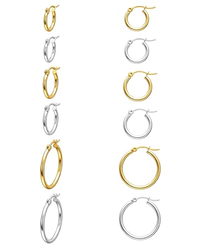 Hoop Earrings Set (6pr)