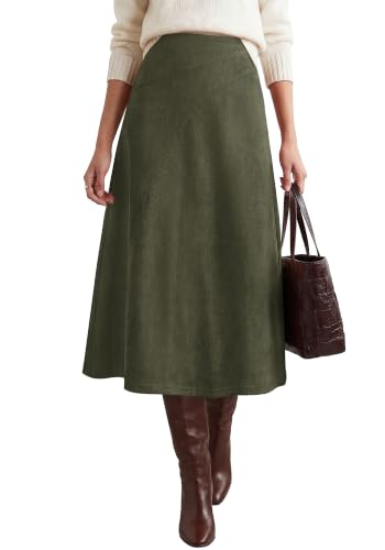 Faux Suede Midi Skirt