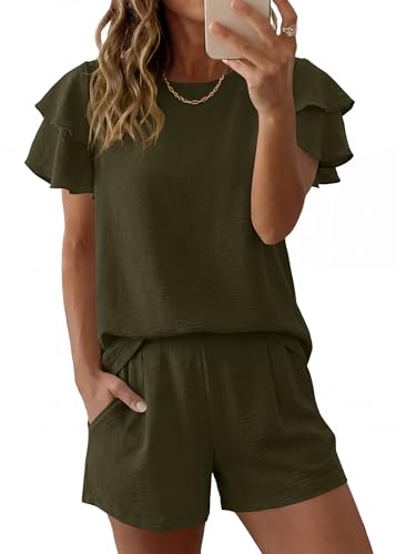 Ruffle Short Set