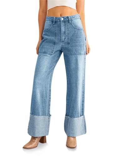 Baggy Cuffed Jeans