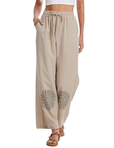 Cotton and Linen Blend Pants