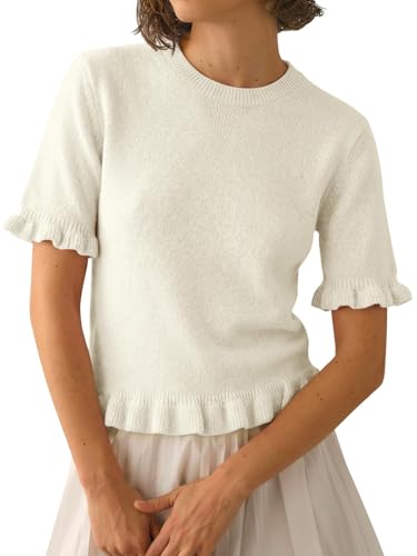 Short Sleeve Cropped Sweaters
