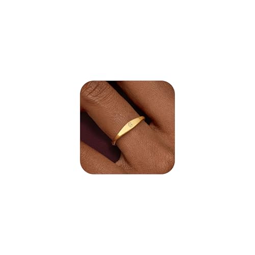 Gold Initial Rings
