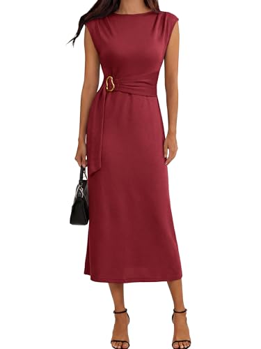 Cap Sleeve Midi Dress