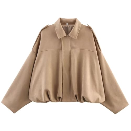Faux Suede Cropped Bomber