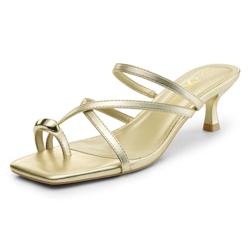 Square Open Toe Kitten Heels