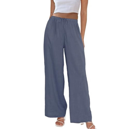 Drawstring Palazzo Pants