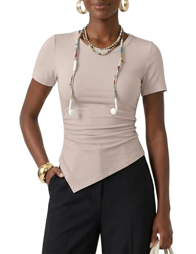 Asymmetrical Ruched Top