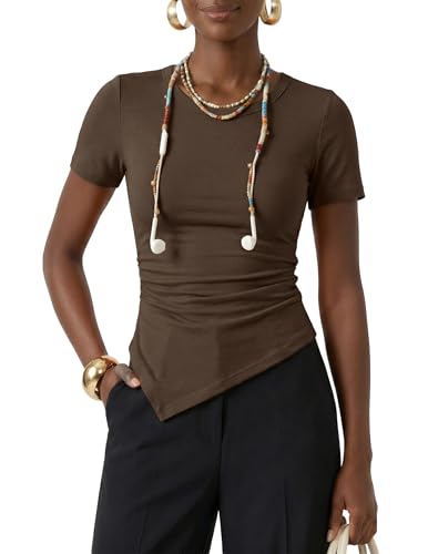 Asymmetrical Ruched Top