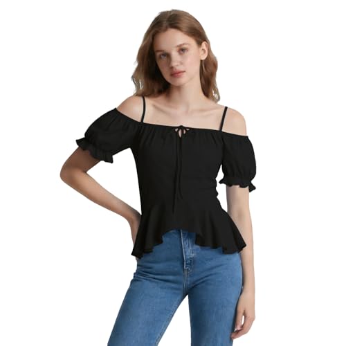 Off Shoulder Puff Blouse