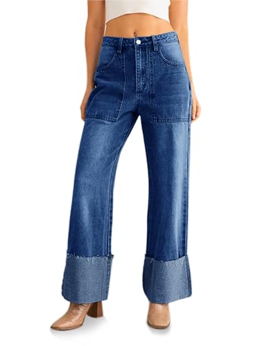 Baggy Cuffed Jeans