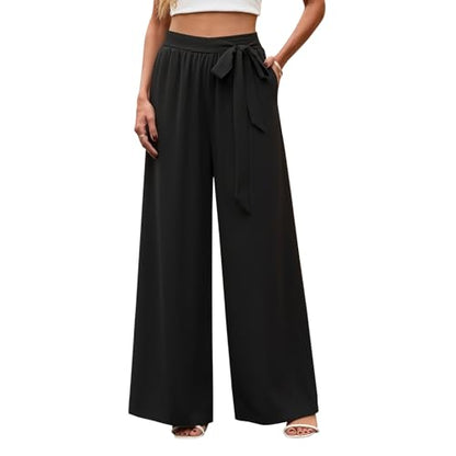 High Waisted Belted Pants