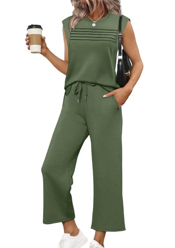 WIHOLL Two Piece Sets for Women Summer Spring