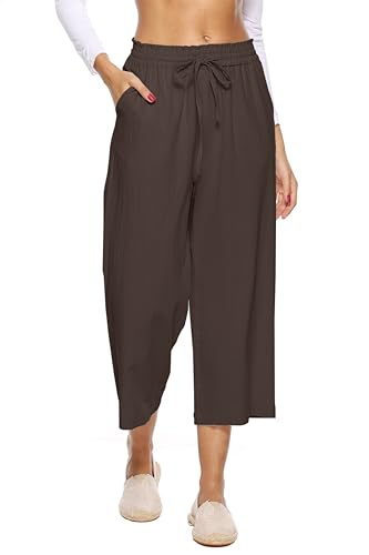 Cottton Linen Capri Pants