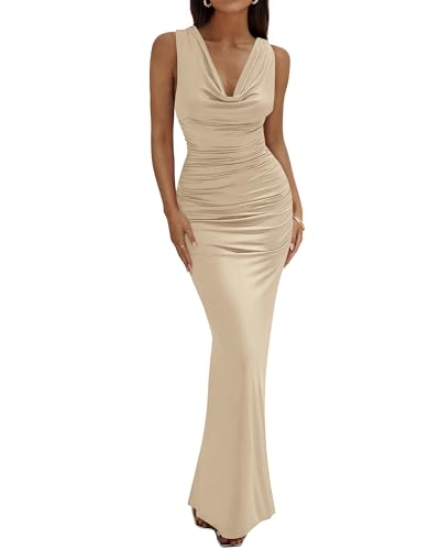 Cowl Neck Cocktail Dress