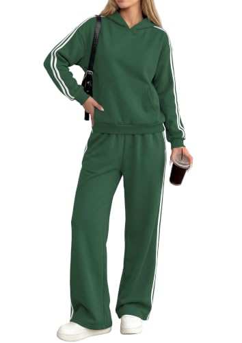 Hooded Stripe Lounge Set