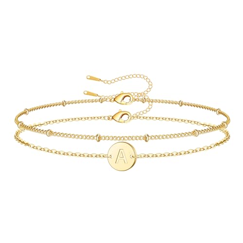 Initial Layered Bracelet