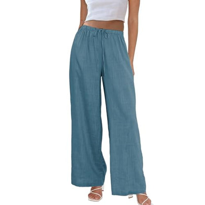 Drawstring Palazzo Pants